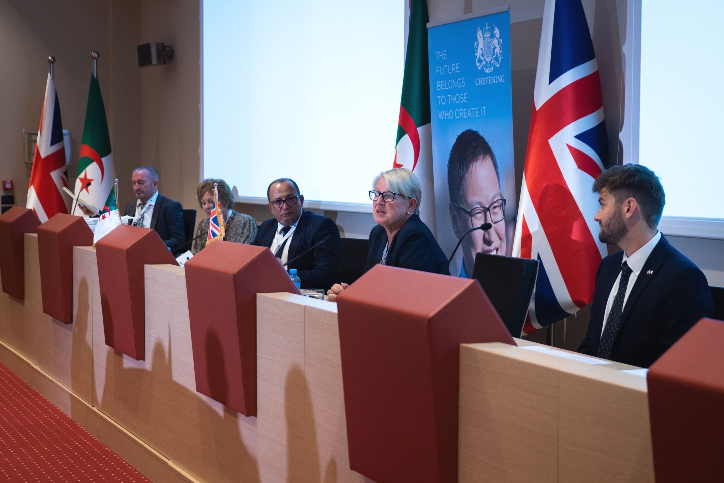 Ambassador Sharon Wardle at the Algeria–UK cooperation panel.